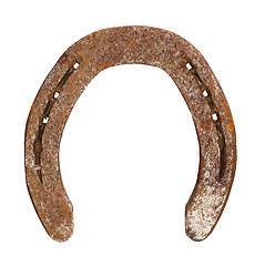 Image showing Rusty metal horseshoe