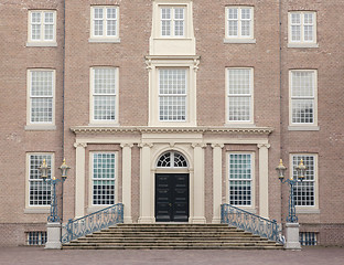 Image showing Apeldoorn, Holland, March 6, 2016: Front view of the royal palac