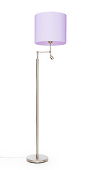 Image showing Purple floor lamp, isolated