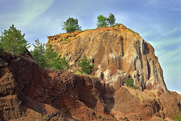 Image showing quarry in volcanic stone