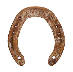 Image showing Rusty metal horseshoe