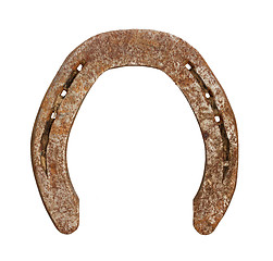 Image showing Rusty metal horseshoe