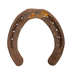 Image showing Rusty metal horseshoe