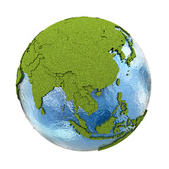 Image showing Southeast Asia on planet Earth