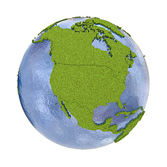 Image showing North America on planet Earth