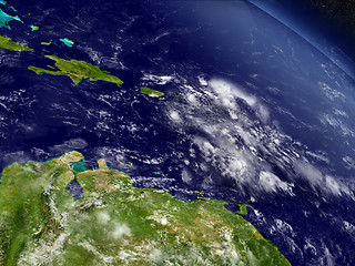 Image showing South Caribbean from space