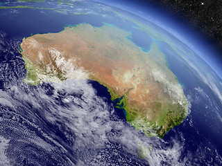 Image showing Australia from space