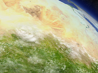 Image showing Chad from space