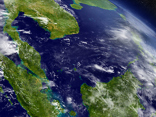 Image showing Malaysia from space