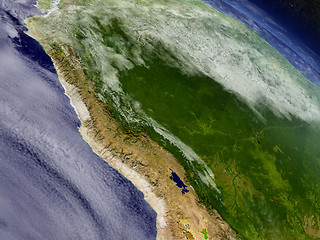 Image showing Peru from space