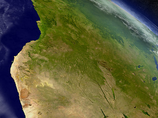 Image showing Angola from space