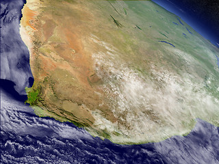 Image showing South Africa from space