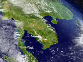 Image showing Thailand from space