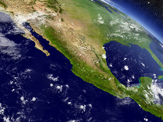 Image showing Mexico from space
