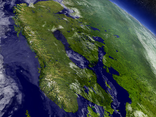 Image showing Scandinavia from space