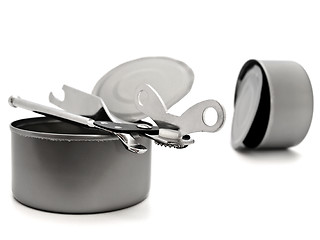 Image showing Tin with Opener