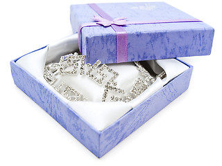 Image showing Necklace with Earrings in the Gift Box