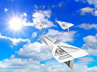 Image showing Paper Aeroplanes