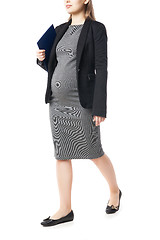 Image showing Pregnant woman with folder