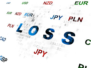 Image showing Business concept: Loss on Digital background