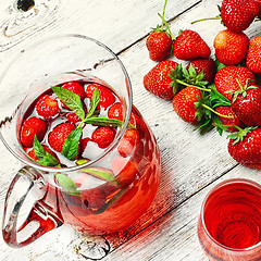 Image showing Cool strawberry compote