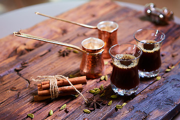 Image showing Traditional Arabic coffee