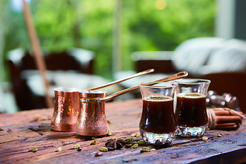 Image showing Traditional Arabic coffee