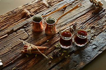 Image showing cups of turkish coffee