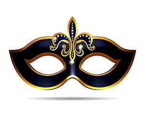 Image showing Black carnival mask