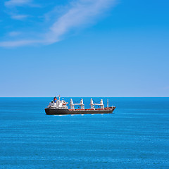 Image showing Cargo Ship in the Sea