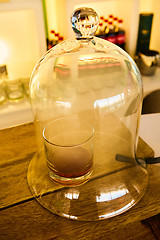 Image showing Guatemalan rum under a glass dome