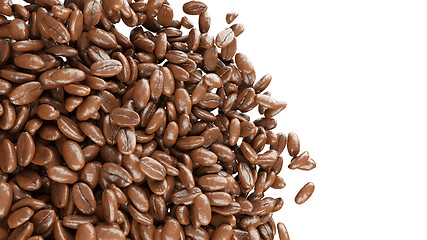 Image showing roasted coffee beans isolated 