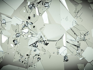 Image showing glass breaking and shatter 