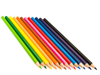 Image showing Coloured Pencils