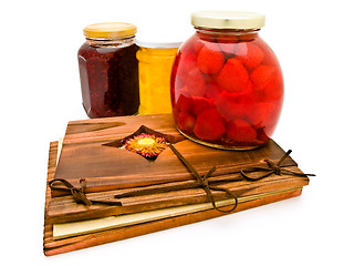 Image showing Jars with Jam