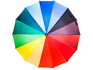 Image showing Multicolored Umbrella