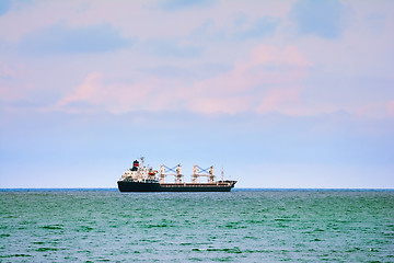 Image showing Ship Goes to the Open Sea