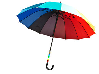 Image showing Multicolored Umbrella 