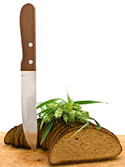 Image showing Bread, Grain And Knife