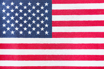 Image showing close up of american flag