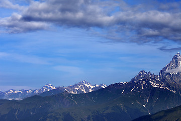 Image showing Summer mountains in nice day