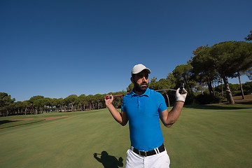 Image showing golf player portrait at course