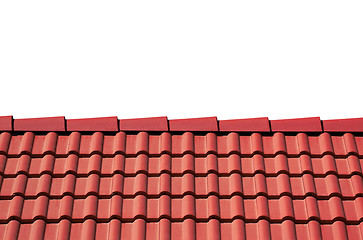 Image showing Roof tiles isolated on white 