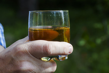 Image showing beer in hand