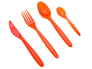 Image showing Fork, Knife And Spoons