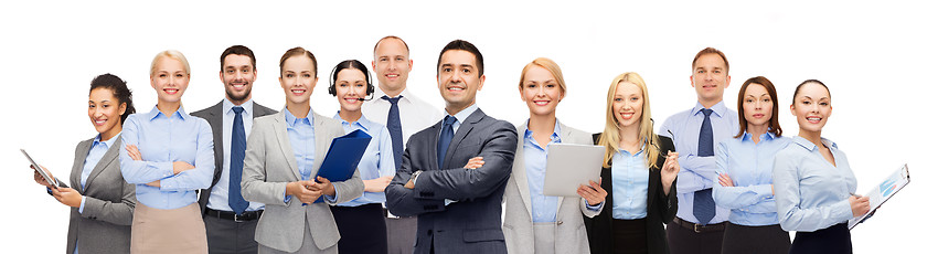 Image showing group of happy business people