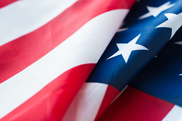 Image showing close up of american flag