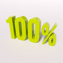 Image showing Percentage sign, 100 percent