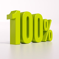 Image showing Percentage sign, 100 percent