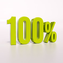 Image showing Percentage sign, 100 percent